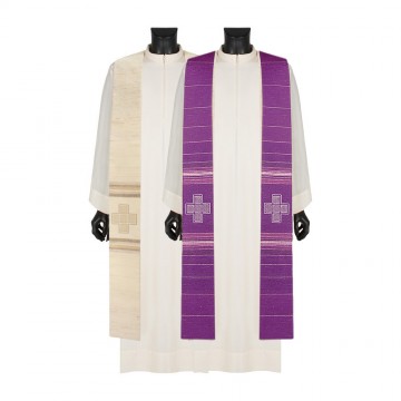 Stola Ricamo Croce Greca