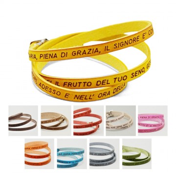 Bracciale Ave Maria in Cuoio.