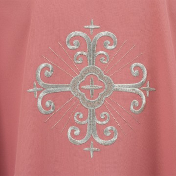 Casula Rosa con Croce Ricamata