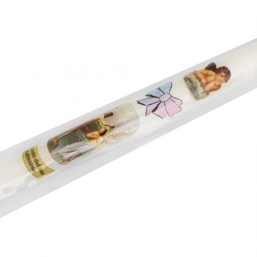 Candela Battesimo in Cera...