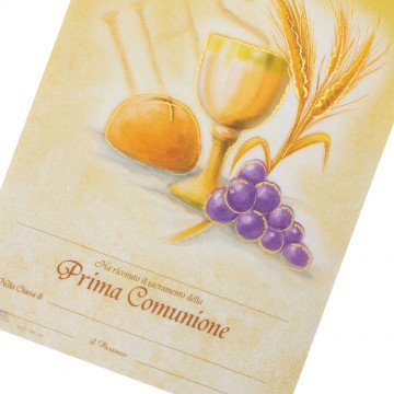 Pergamena Prima Comunione