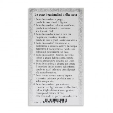 Immaginetta Sacra Famiglia...