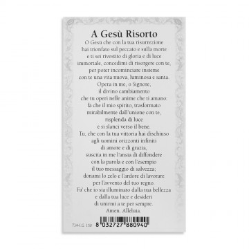 Immaginetta Gesù Risorto in...