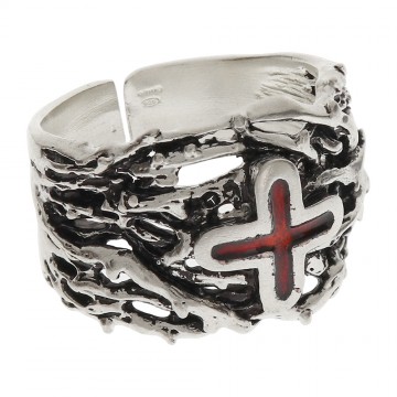Anello Vescovile Argento e...