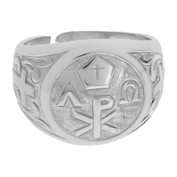 Anello Vescovile in Argento...