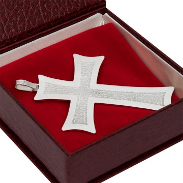 Croce Pettorale in Argento 925