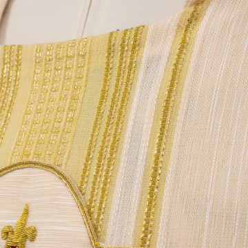 Casula Avorio Ricamata a Mano