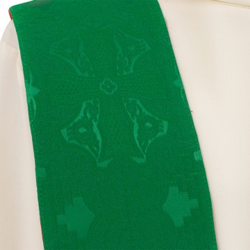 Stola Bicolore Verde e Rossa