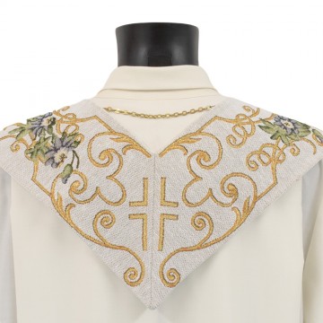 Stola Avorio con Croci  e...