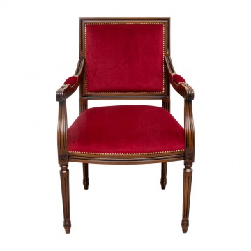 Poltrona in Legno Noce e...