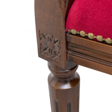 Poltrona in Legno Noce e...