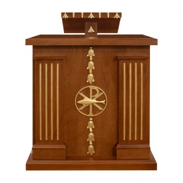 Ambone in Legno e Foglia Oro