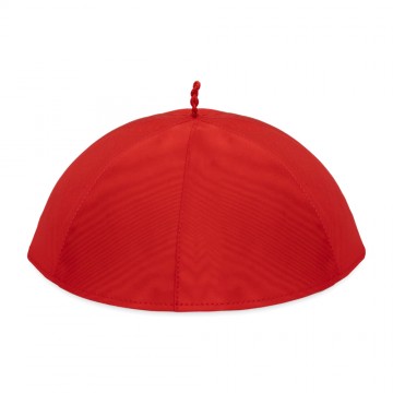 Zucchetto in Pura Seta Rosso