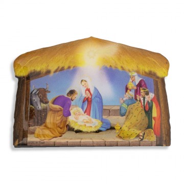 Magnete con Natività e Re Magi