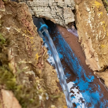 Ruscello con Pompa e Ponte