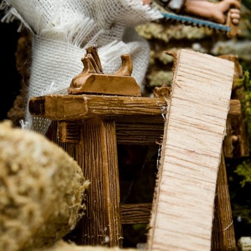 Falegname con Sega e Pialla