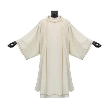 Dalmatica Avorio Rigata in...