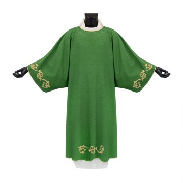 Dalmatica Verde con Ricamo Oro