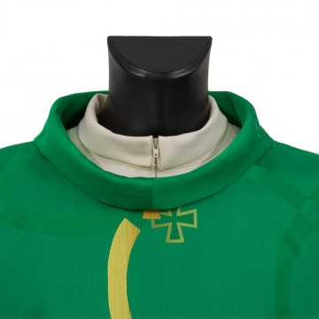 Casula Verde e Croci Ricamate