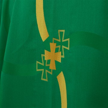 Casula Verde e Croci Ricamate