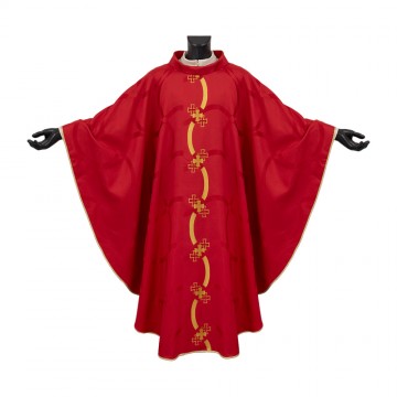 Casula Rossa e Croci Ricamate