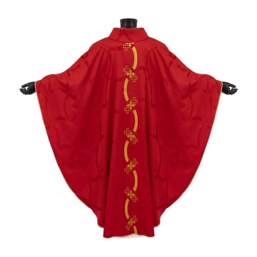 Casula Rossa e Croci Ricamate
