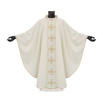 Casula Avorio Ricamo Croci...