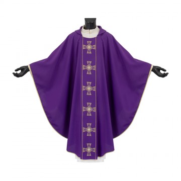 Casula Viola Ricamo Croci...