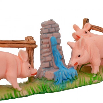 Set Maialini Per Presepe 10 cm