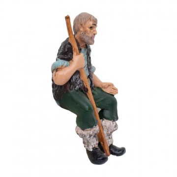 Uomo Seduto con Bastone...