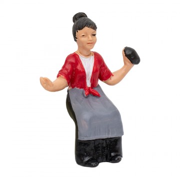 Donna Seduta con Pane...