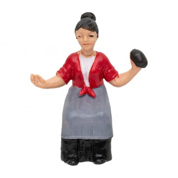 Donna Seduta con Pane...