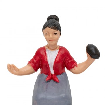 Donna Seduta con Pane...