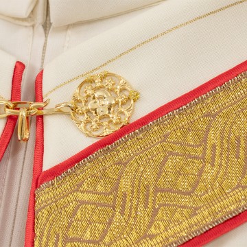 Piviale Avorio Rigato con...