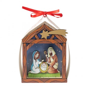 Natività in Legno Dipinto...
