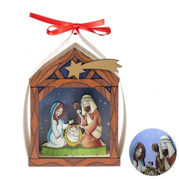 Natività in Legno Dipinto...