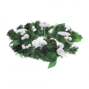 Corona dell'Avvento con Neve