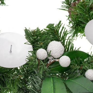 Corona dell'Avvento con Neve