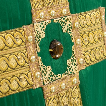 Casula Verde con Croce e...