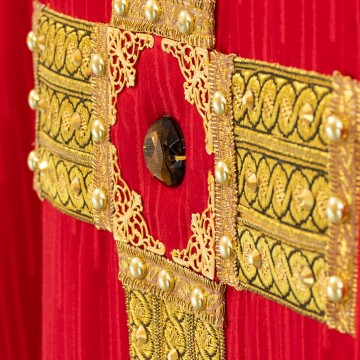 Casula Rossa con Croce e...