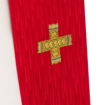 Casula Rossa con Croce e...