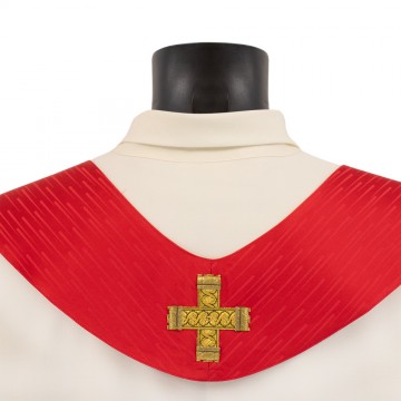 Casula Rossa con Croce e...