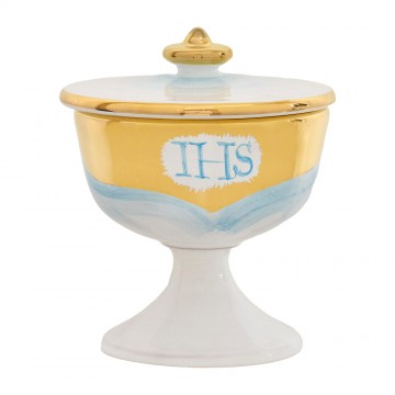 Pisside in Ceramica Bianca...