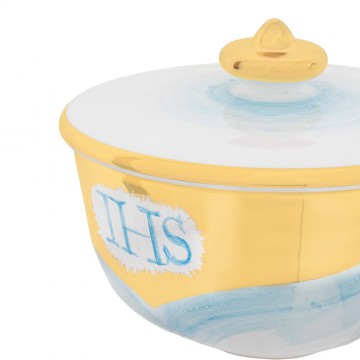 Pisside in Ceramica Bianca...