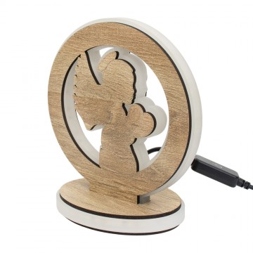 Lampada con Angelo a Led