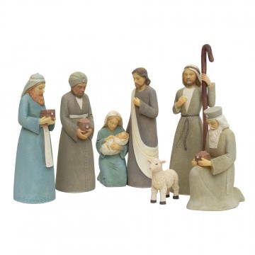 Natività 8 pezzi in Resina...