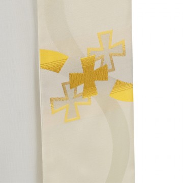 Casula Avorio e Croci Ricamate