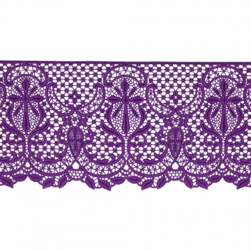 Bordo Viola in Macramè per...