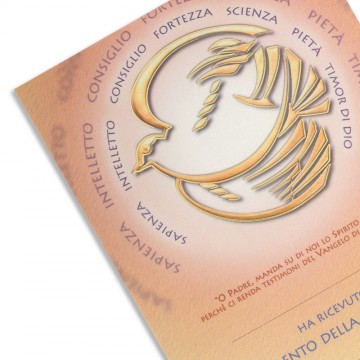 Pergamena Diploma Cresima