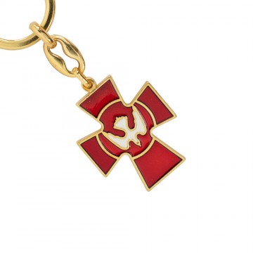 Portachiavi Croce con Colomba